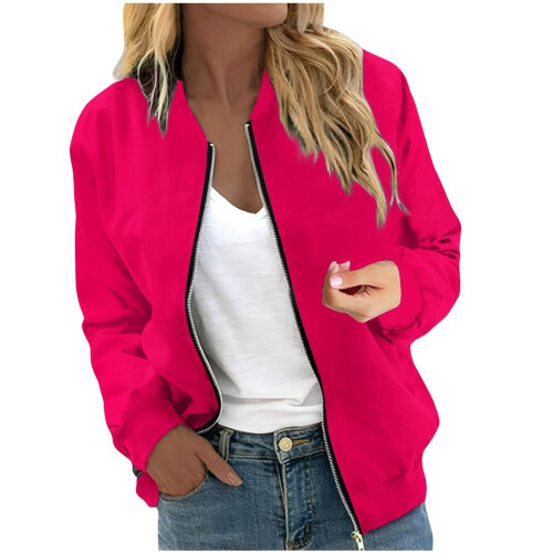 Damen-Bomberjacke, leichte Herbstmode