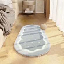 Christmas Rug for Living Room Soft Shaggy Oval Non-Slip