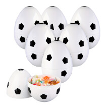 Lot de 6 œufs de Pâques blancs à remplir, de 15 cm de diamètre.