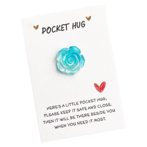 Rose Cuddle Card with Gradient Glitter Pocket 1