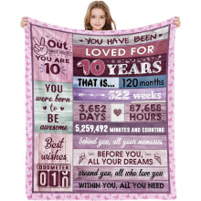 Couverture Sweet16 pour filles 152 x 127 cm