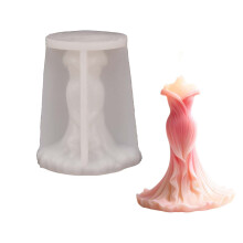 Floral Dress Silicone Molds Baking Tool for Handmade Candle Soap