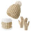 3-teiliges Winterset: Mütze, Schal & Touchscreen-Handschuhe 1