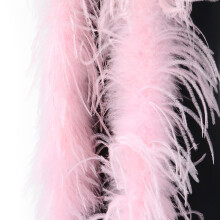 Ostriches Plumage Scarf For DIY Costume And Evening-Light Pink