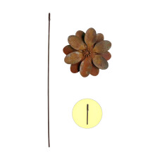 Artistic Metal Garden Flower Stake Designed For Landscaping