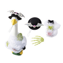 Halloween Porch Geese Outfits for Cement Geese Lawn Geese-Black