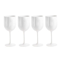 4 Pack Unbreakable Plastic Wine Glasses