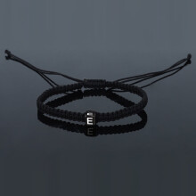 Personalisiertes geflochtenes Seilarmband mit Initialen
