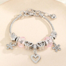 DIY-Perlenarmband-Set mit Edelstahl, Messing &