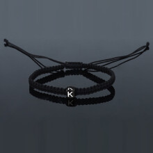 Personalisiertes Seilarmband mit Initialen – Handgefertigt im minimalistischen Stil