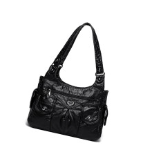 Sac bandoulière femme à rivets style punk – Cuir PU, 31 x 11 x 28 cm