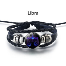 Leuchtendes Sternzeichen-Armband mit 12 Sternbild-Anhängern