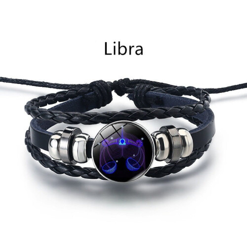 Leuchtendes Sternzeichen-Armband mit 12 Sternbild-Anhängern