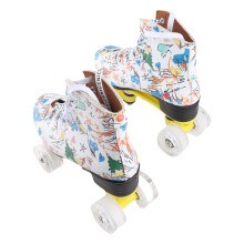 White Graffiti Roller Skates for All Ages