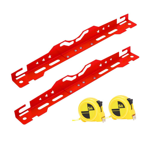 Wheel Alignment Tools with Measuring Tapes Stainless Steel 2