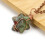 Colar de bronze antigo com pingente Merkaba de cristal natural 1