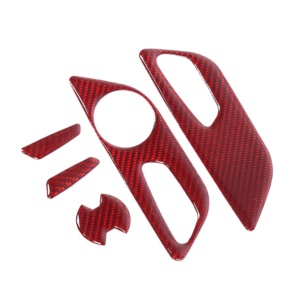 Carbon Fibre Seat Button Trim For Ford Mustang 7790334051375