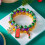 Weihnachtsbaum-Schneemann-Perlenarmband-Set für Damen 1