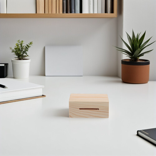 Muziekdoos Handmatige DIY Bewaarbox Lichtbruin 2