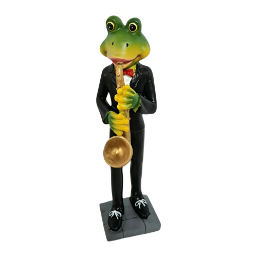 Frösche-Skulptur für Wohnzimmer oder-Blas die Trompete