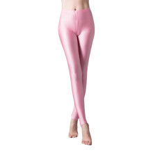 Dameslegging met fluorescerende details, hoge taille, elastisch en sportief.