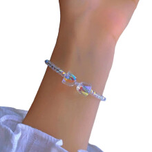 Korean Beaded Bracelet with Austrian Crystal Beads