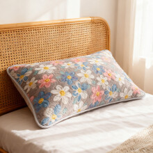 Taie d'oreiller en polaire à motif bohème 48 cm