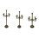 Candlestick Holders Cast Iron Taper Candle Holders-25W381 5