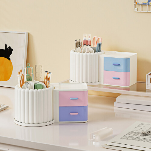 Makeup Organizer 360 Rotating Brush Holder Storage Rotating-1 2