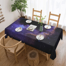 Galaxy-Tischdecke, wasserabweisende und fleckensichere Tischdecke für Thanksgiving/Weihnachten