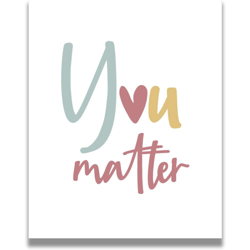 Εκτύπωση τοίχου "You Matter" για το γραφείο σχολικού ψυχολόγου