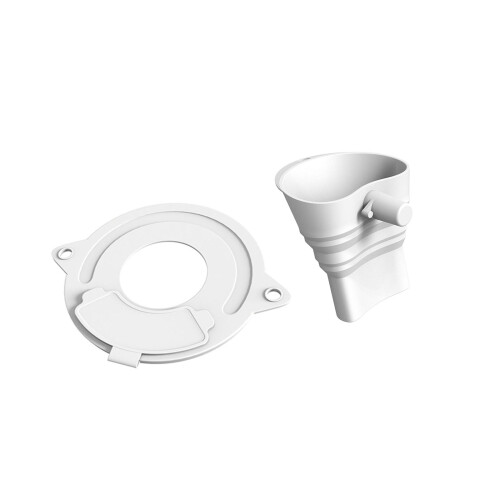 Accessoire pratique pour mélangeur en silicone offrant une-Blanc