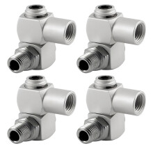 Coupleur pneumatique rotatif à Air en aluminium, connecteur-1