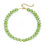 Collier élégant à brins de perles colorées,-Rendu jaune vert 1