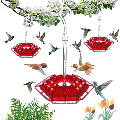 Hummingbird Feeder Red – Ant-Proof, Easy-Clean, 12 oz