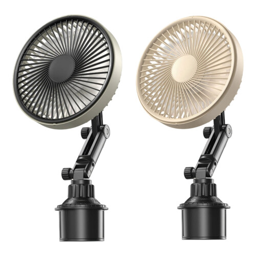 Powerful 3 Speed USB Plug-in Desk Fan Small-Cream white 1