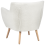 Beliani Armchair DRAMMEN Boucle White 6