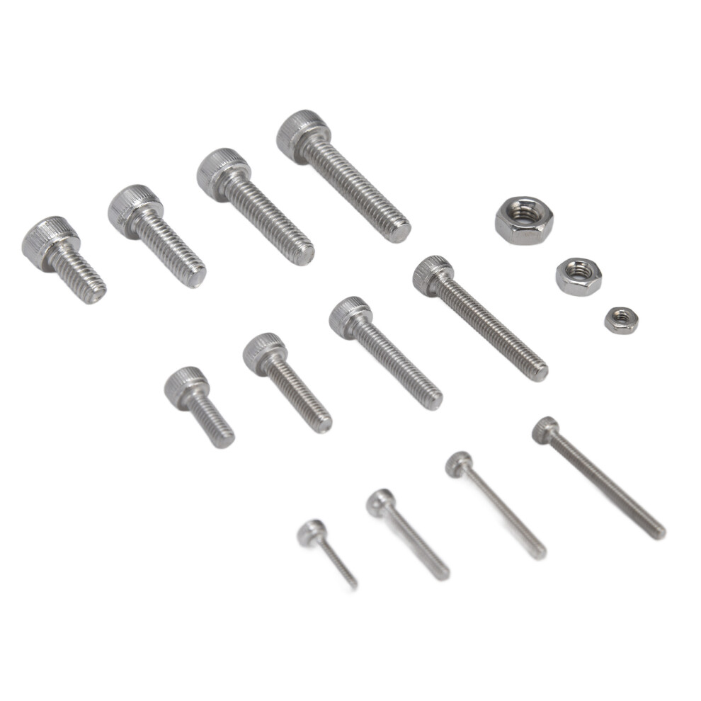 520pc 304 Stainless Steel Screws and Nuts Set M2