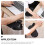 Reposamuñecas para teclado, extensor de brazo, plástico negro. 4