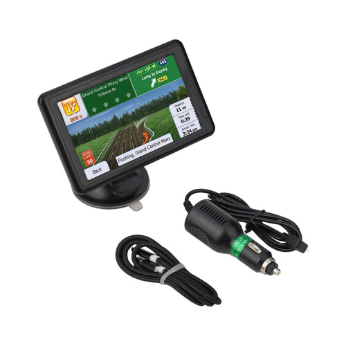 Dispositivo de navegação GPS de 5 polegadas com 8 GB + 128 MB para carros e caminhões.