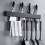 Black 304 Stainless Steel Kitchen Knife Rack 40cm 12