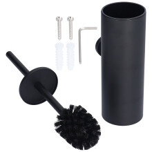 Modernes Badezimmeraccessoire, WC-Bürste aus Edelstahl mit verdecktem Bürstendesign für alle Räume, belüftete Bürstentrocknung hält Böden