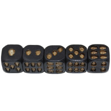 Halloween Party Dice 5 Skull Cubes