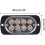LINLIN4Pack8LED φώτα έκτακτης ανάγκης, φώτα έκτακτης ανάγκης ασφαλείας LED που 6