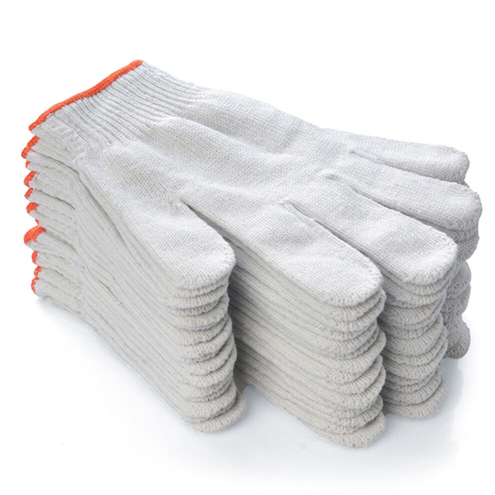 12 Pairs Cotton Yarn Work Gloves 600g