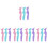 15Pcs Multifunctional Silicone Eyeliner Lipstick Mascara Aids 4