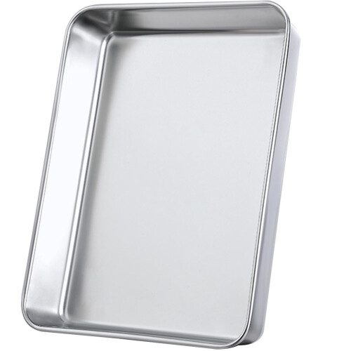 Plateau De Service Rectangulaire En Acier Inoxydable Pour Repas