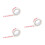 3Pcs Pressure Sensitive White Packing Tape Roll for Box Sealing 1
