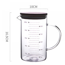 Messbecher aus Borosilikatglas mit Henkel, 350 ml
