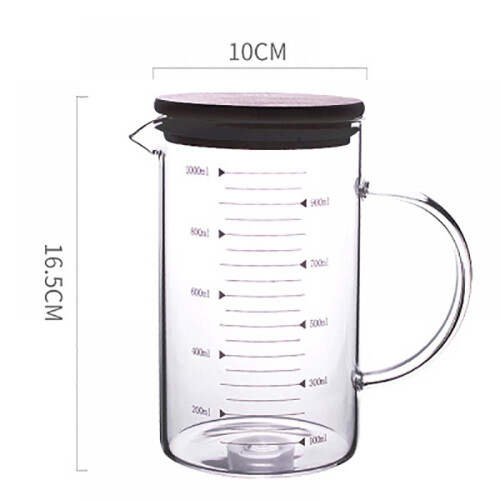 Messbecher aus Borosilikatglas mit Henkel, 350 ml